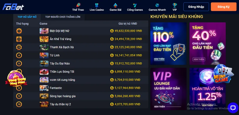 Bộ sưu tập game LG88 Casino