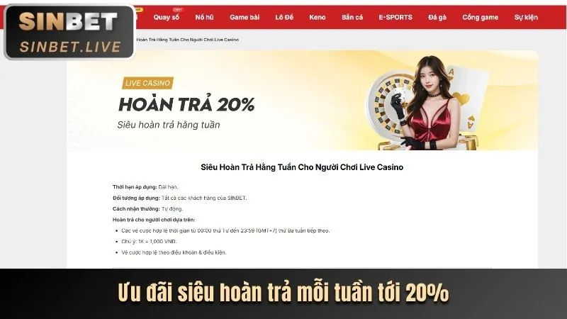 Khuyến mãi hàng tuần LG88